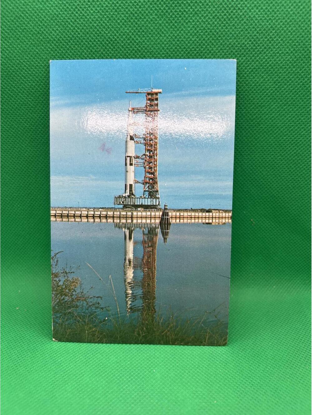 Vintage NASA Postcard Featuring Rocket Launch Pad =box5 -box5